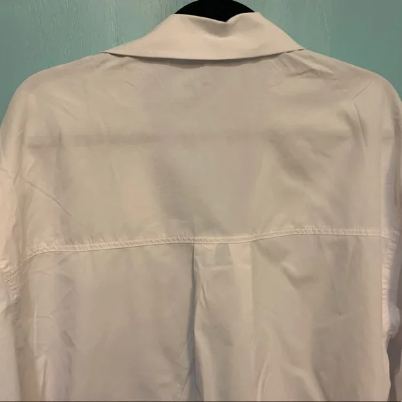 Streetwear SocietyMen Large Business Casual White Long Sleeve Button-Down Shirt - Picture 5 of 8